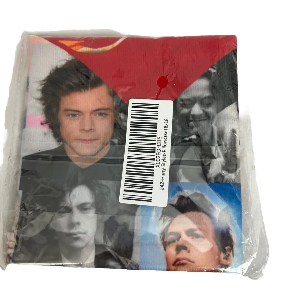 Harry Styles Pillow CaseCollage Standard Pillow Cover 18 x18